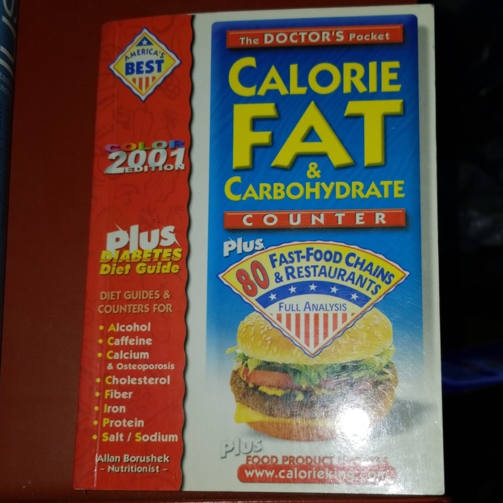 Book- Calorie, Fat & Carbohydrate Counter